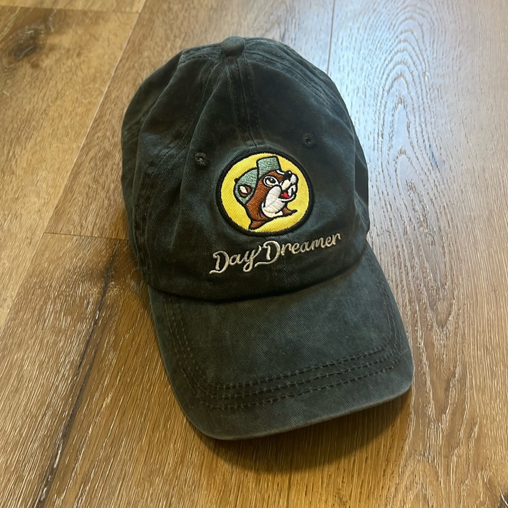 Bucees Hat Day Dreamer Adjustable Strap Back Leather Cap Hat Green